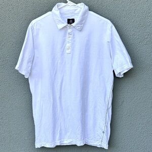 Aether Apparel White Pique Polo Size L / 3
